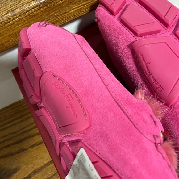 【Ferragamo】 Foxy Fur Loafer Opera Pink - Picture 5 of 6